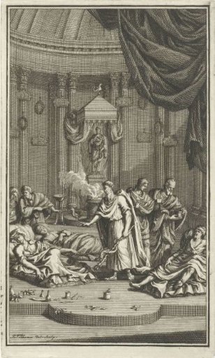 Aesculapius Tending the Sick in a Temple
