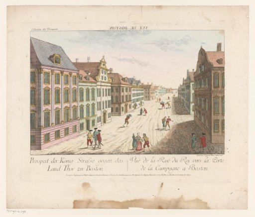 View of King Street in Boston