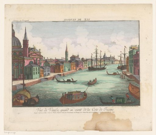 View of the canal at Fusina in Venice