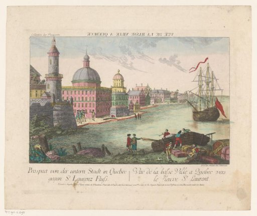 View of Québec from the Bay of Saint Lawrence