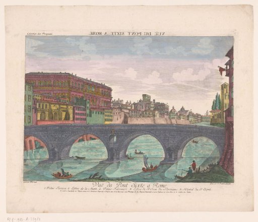 View of the Ponte Sisto in Rome