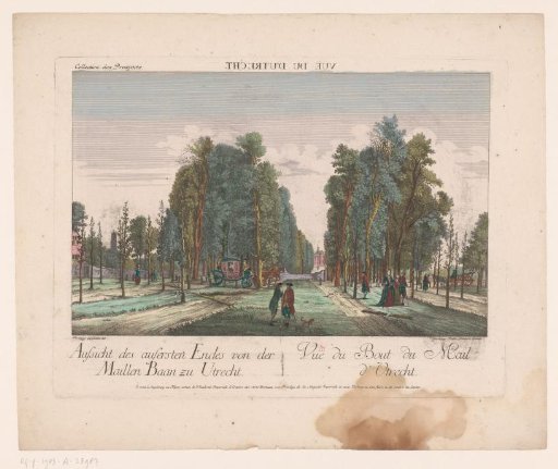 View of the Maliebaan in Utrecht