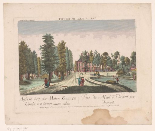 View of the Maliebaan in Utrecht