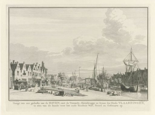 View of a part of the harbour of Vlaardingen
