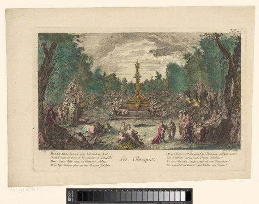 Burial of satyrs in a forest