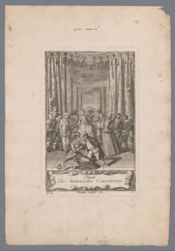 Title page with a dancing company