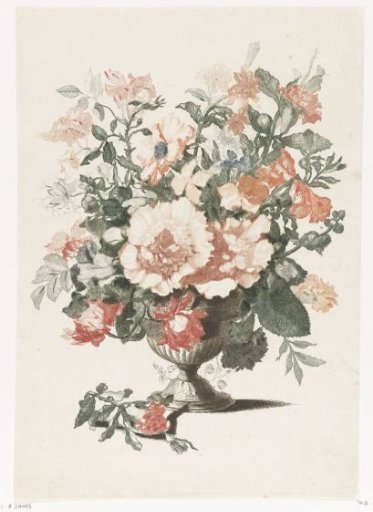 Stone Vase with Flowers