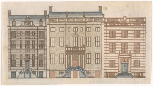 Canal houses on the Herengracht 442, 446 and 448, Amsterdam