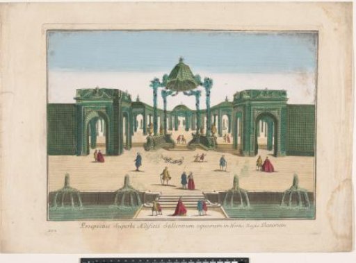 View of the Pergola and Fountains of a Garden of the King of Denmark