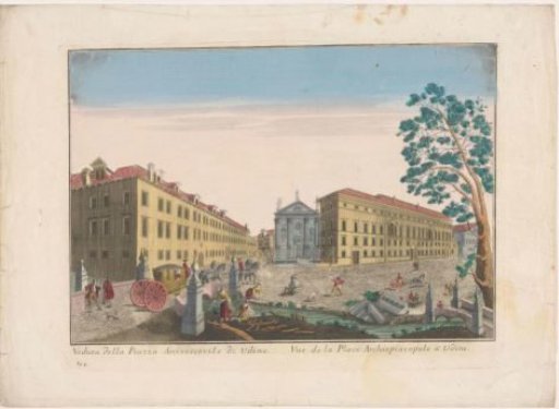 View of the Church of Sant'Antonio Abate and the Archbishop's Palace in Udine