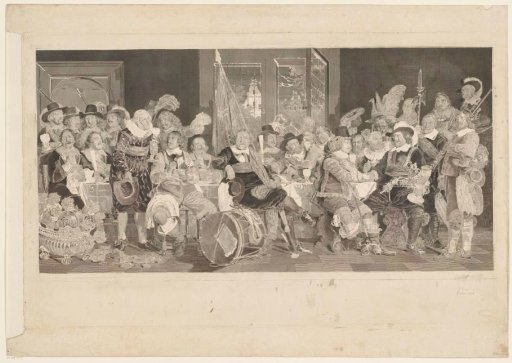 The Shooting Banquet in the Crossbow or St. George's Guildhall in Amsterdam to Celebrate the Signing of the Peace of Münster, 18 June 1648