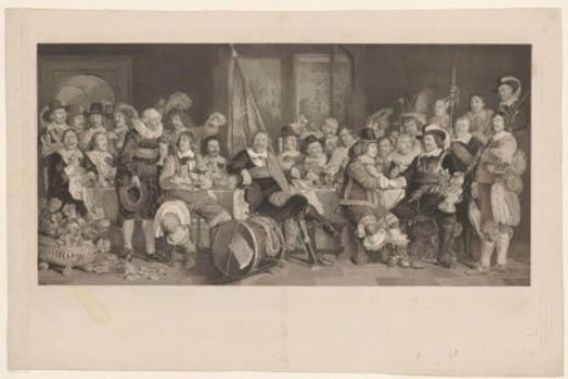 The Shooting Banquet in the Crossbow or St. George's Guildhall in Amsterdam to Celebrate the Signing of the Peace of Münster, 18 June 1648