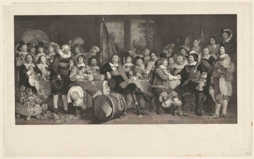 The Shooting Banquet in the Crossbow or St. George's Guildhall in Amsterdam to Celebrate the Signing of the Peace of Münster, 18 June 1648