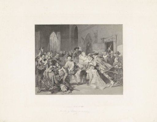 The Assassination Attempt on Prince William I by Jean de Jauregui, 18 March 1582