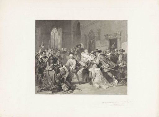 The Assassination Attempt on Prince William I by Jean de Jauregui, 18 March 1582