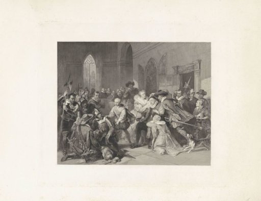 The Assassination Attempt on Prince William I by Jean de Jauregui, 18 March 1582