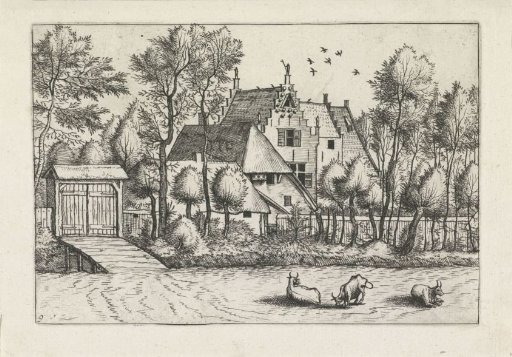 Landscape with a Country House and a Ditch
