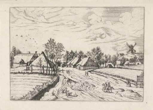 Village with a Windmill