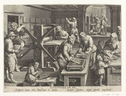 Production of Copper Engravings