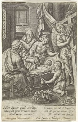 Christ Child Asleep in the Cradle