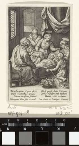 The Christ Child Sleeping in the Cradle
