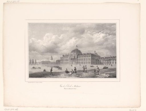 View of the Building of the École Militaire from the Champ-de-Mars