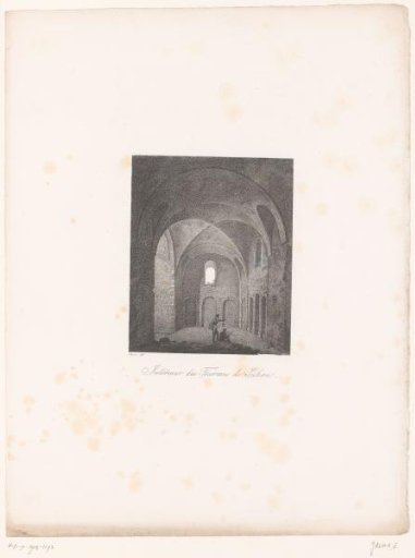 Vault of the ruins of the Baths of Cluny