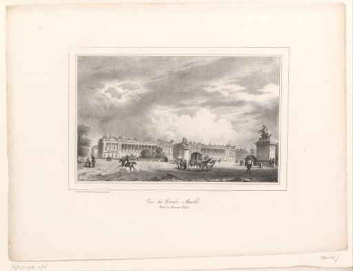 View of the Hôtel du Garde-Meuble from the Champs-Élysées