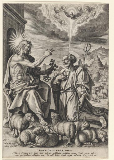 Christ handing the Keys of Heaven to Peter