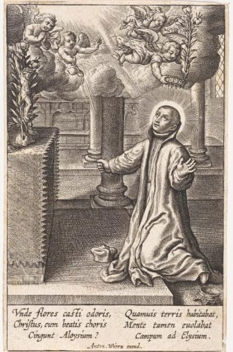 Aloysius Gonzaga Kneeling Before an Altar