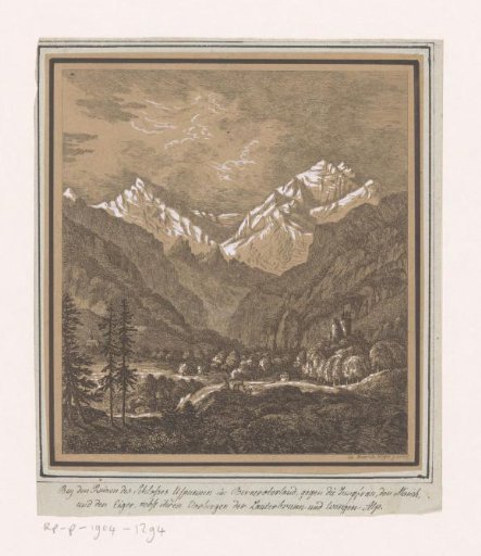 Landscape with Ruins and Mountains