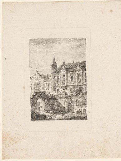Inner courtyard of a Gothic building
