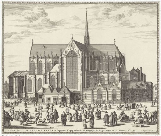 View of the New Church in Amsterdam