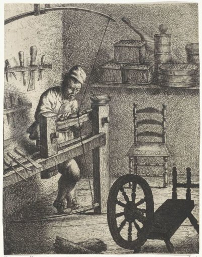 Worker at a lathe