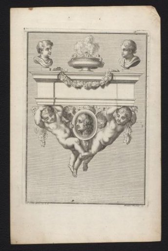 Putti Carrying a Tombstone