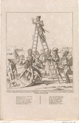 Napoleon at his mobile observation post, 1815