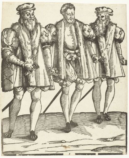 Portrait of Gaspard, François and Odet de Coligny