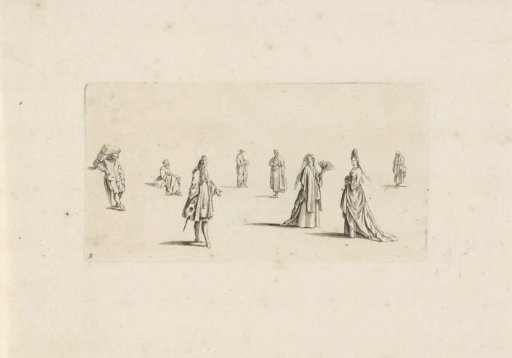 Study sheet with figures in various poses