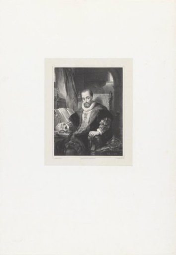 Emperor Charles V with a skull