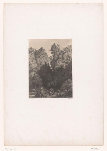 Pond in the Forest with Bathing Naked Women