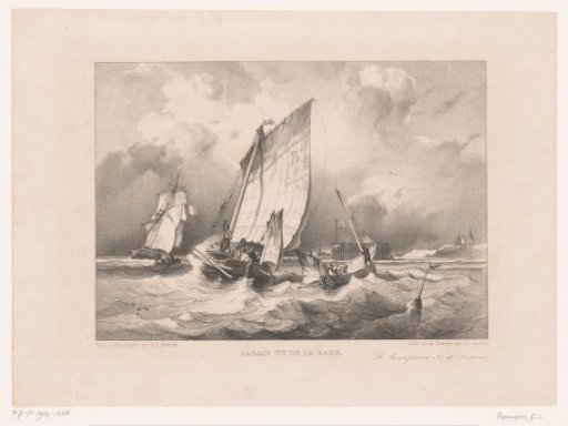 View of Calais from the harbour