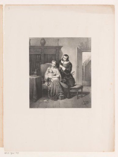 Officer with His Family