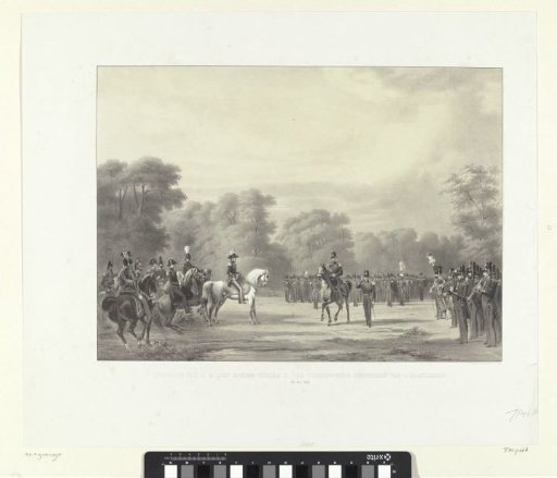Inspection by His Majesty King William II of the serving militia of The Hague, 23 May 1848