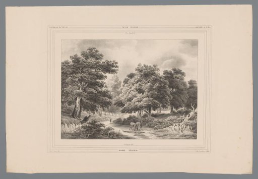 Forest Landscape with Three Stags