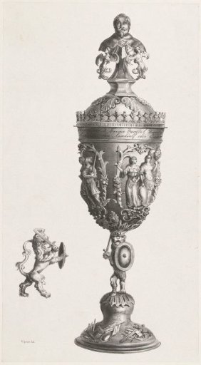 Goblet dedicated to the Green Flag, 1714