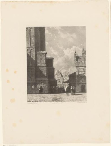 St. Bavo's Church and the Meat Hall in Haarlem