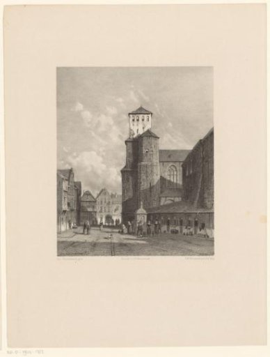 City view with a church