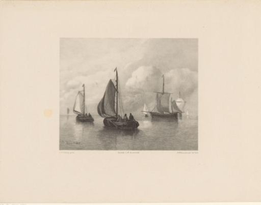 Sailing boats on a calm sea