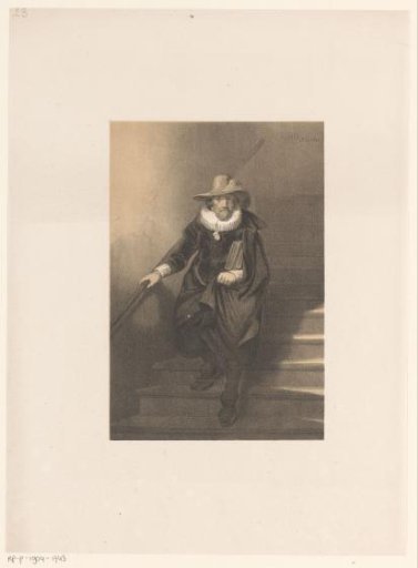 Man Coming Down the Stairs