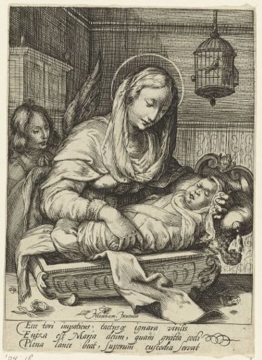 Mary Laying the Child in the Cradle